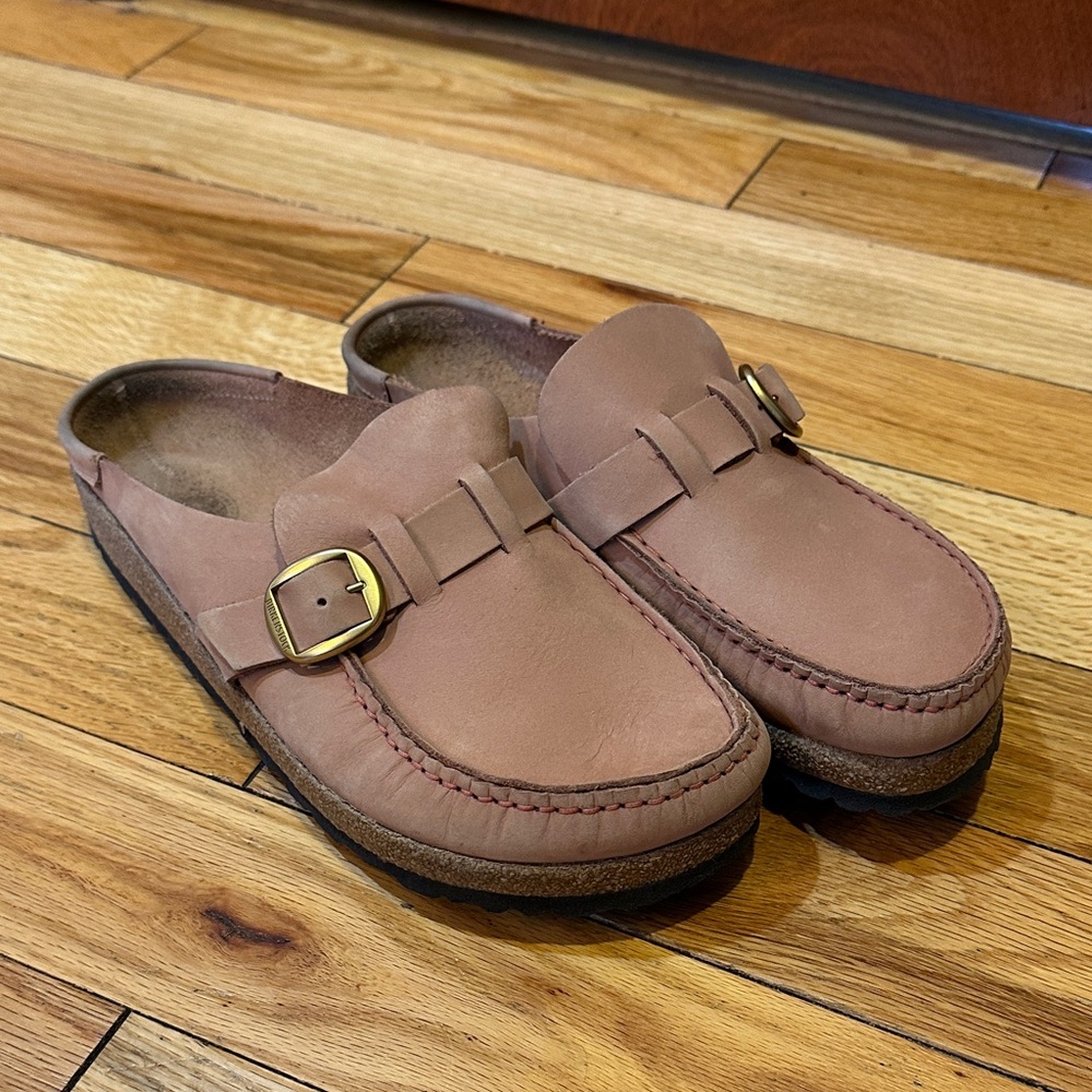 Birkenstock Blush Pink Buckley Clogs